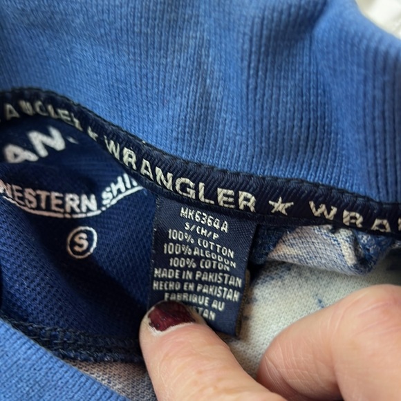 Sz S Vintage Wrangler Western Polo Shirt NWT - Picture 5 of 5